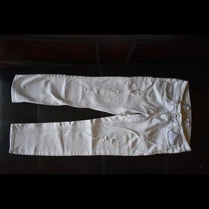 Dollhouse White Cropped Skinny Jeana